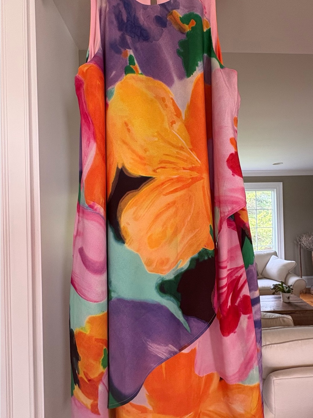 Ralph Lauren Vibrant Floral Sleeveless Shift Dress - Multicolor